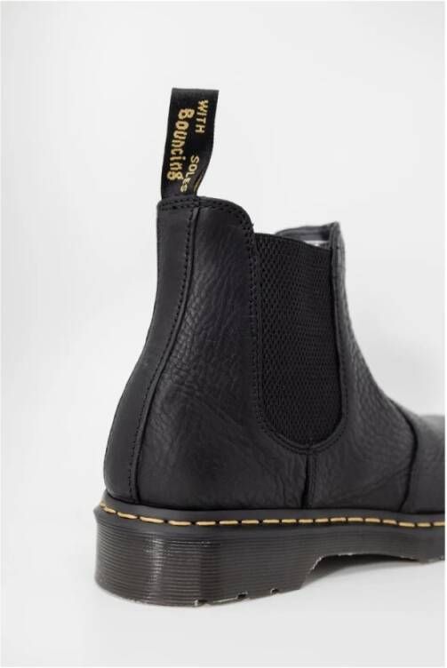 Dr. Martens Zwarte Leren Laarzen Herencollectie