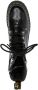Dr. Martens Leren Enkellaarzen Street Style Rubberen Zool Vetersluiting Black Dames - Thumbnail 4