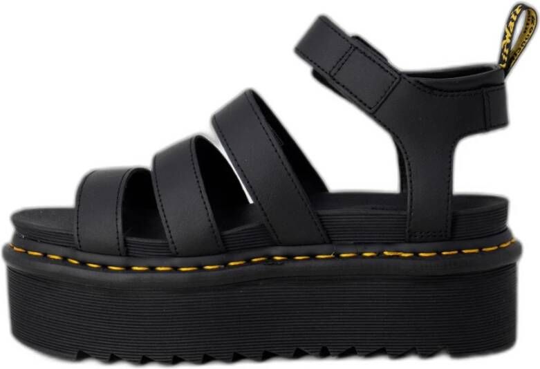 Dr. Martens Zwarte Leren Lage Schoenen Lente Zomer Collectie Black Dames