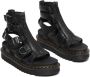 Dr. Martens Zwarte Leren Plateau Sandalen met Rits Black Dames - Thumbnail 9