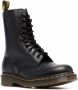 Dr. Martens Zwarte leren platte veterschoenen Black Dames - Thumbnail 3