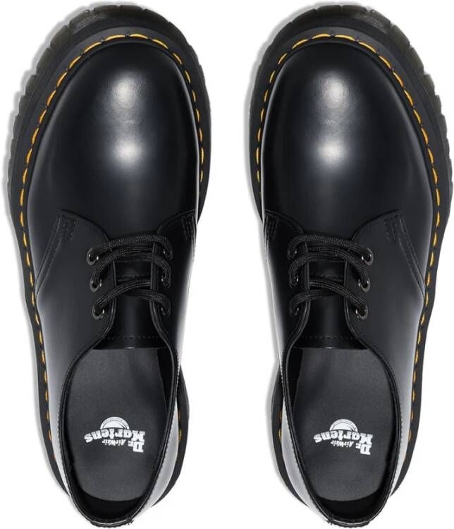 Dr. Martens Zwarte Leren Veterschoenen Black Dames
