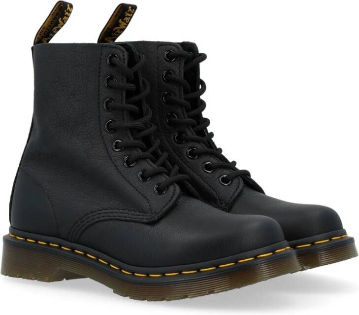 Dr. Martens Zwarte Nappa Leren Enkellaarzen Black Heren