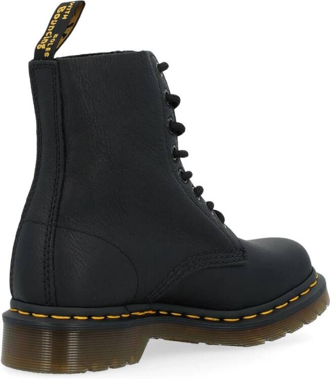 Dr. Martens Zwarte Nappa Leren Enkellaarzen Black Heren