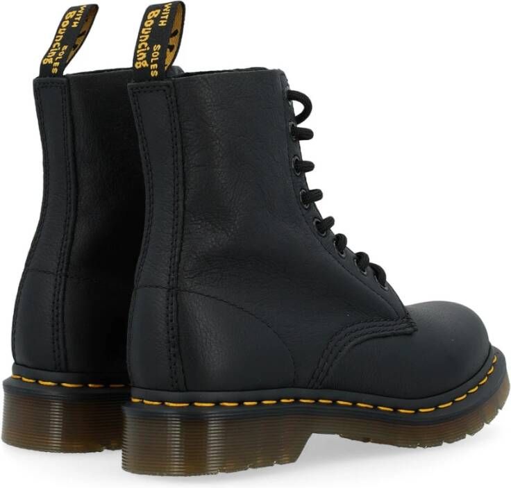 Dr. Martens Zwarte Nappa Leren Enkellaarzen Black Heren