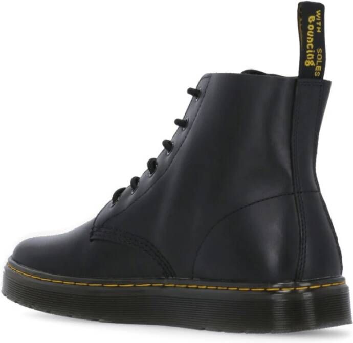 Dr. Martens Zwarte Pebble Leren Laarzen voor Mannen Zwart Heren