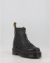 Dr. Martens Zwarte Plateauboots met Rits Gratis Verzending Black Dames - Thumbnail 7