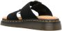 Dr. Martens Zwarte Platte Sandalen met Gespdetail - Thumbnail 11