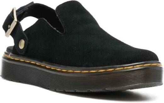 Dr. Martens Zwarte platte slingback-muiltjes Black Dames