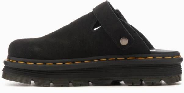 Dr. Martens Zwarte Suède Unisex Sandalen Black Dames