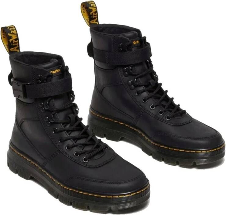 Dr. Martens Zwarte Tech Enkellaarzen voor Mannen Black Heren