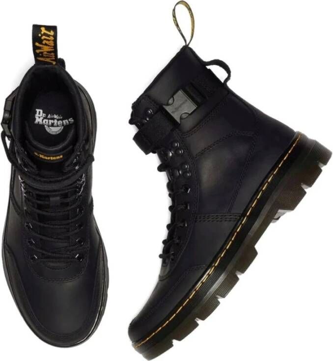 Dr. Martens Zwarte Tech Enkellaarzen voor Mannen Black Heren