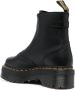 Dr. Martens Zwarte Plateauboots met Rits Gratis Verzending Zwart Dames - Thumbnail 15