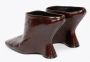 Dries Van Noten Bruin Leren Sleehak Sandalen Brown Dames - Thumbnail 4