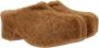 Dries Van Noten Bruine Shearling Muilezels Sandalen Brown Dames - Thumbnail 8