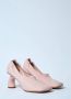 Dries Van Noten Gebogen Hak Leren Pumps Pink Dames - Thumbnail 2