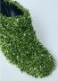 Dries Van Noten Gebogen Hak Metallic Sleehakken Green Dames - Thumbnail 3