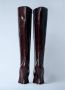 Dries Van Noten Italiaanse Leren Sleehaklaarzen Brown Dames - Thumbnail 6