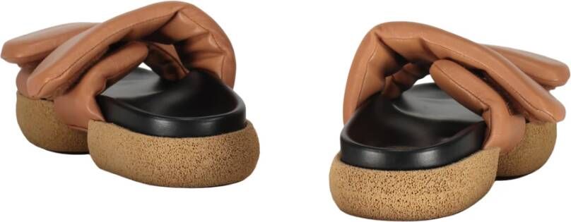 Dries Van Noten Leren Rubber Slippers