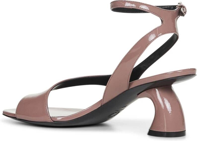 Dries Van Noten Mud Patentleren Sandalen