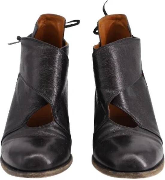 Dries van Noten Pre-owned Leather boots Black Dames
