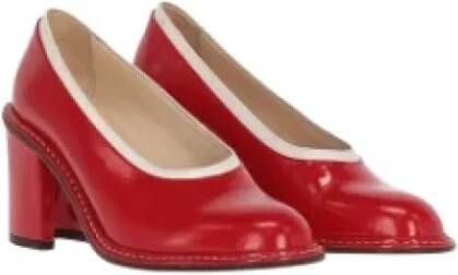Dries van Noten Pre-owned Leather heels Red Dames