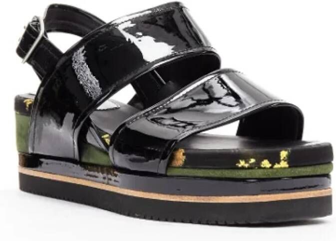 Dries van Noten Pre-owned Leather sandals Black Dames