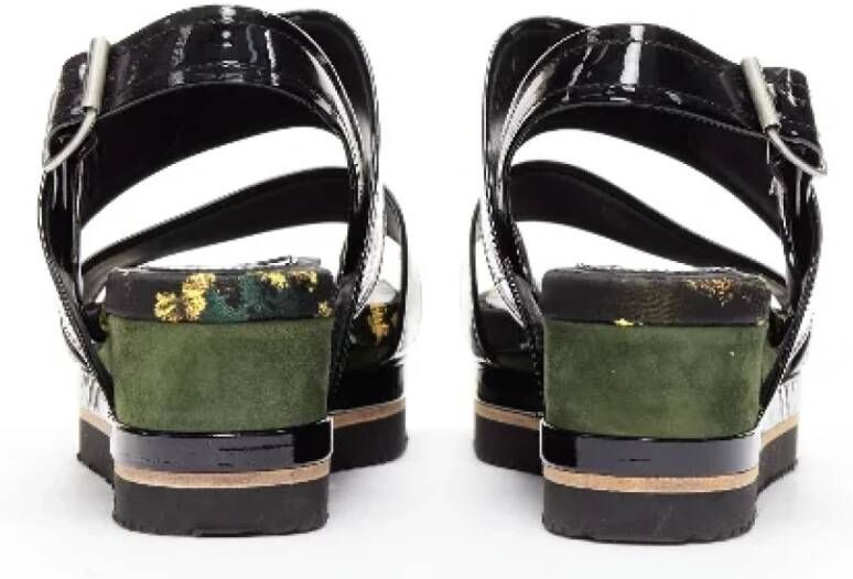 Dries van Noten Pre-owned Leather sandals Black Dames