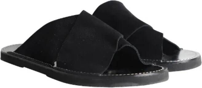 Dries van Noten Pre-owned Leather sandals Black Heren