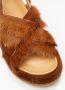 Dries Van Noten Stijlvolle Ponyhair Sandalen Bruin Dames - Thumbnail 2