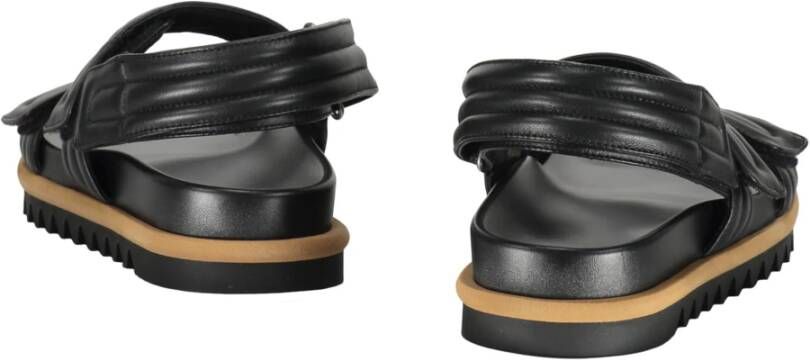 Dries Van Noten Stijlvolle leren rubberen slippers sandalen