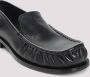 Dries Van Noten Zwarte leren loafers met reliëfstiksels - Thumbnail 2