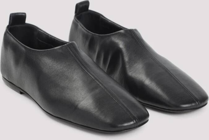 Dries Van Noten Zwarte Leren Loafers voor Vrouwen