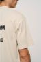 Drole de Monsieur Beige T-shirt met sloganprint - Thumbnail 2