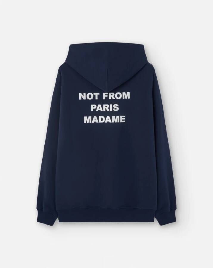 Drole de Monsieur Blauwe Hoodie Sweater Slogan