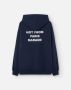 Drole de Monsieur Blauwe Hoodie Sweater Slogan - Thumbnail 2