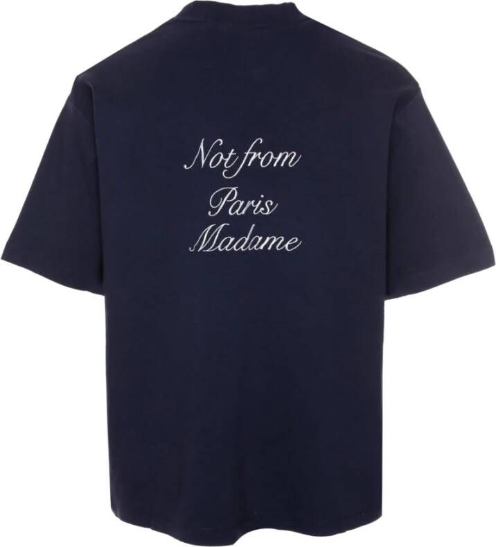 Drole de Monsieur Calligraphy Slogan T-Shirt