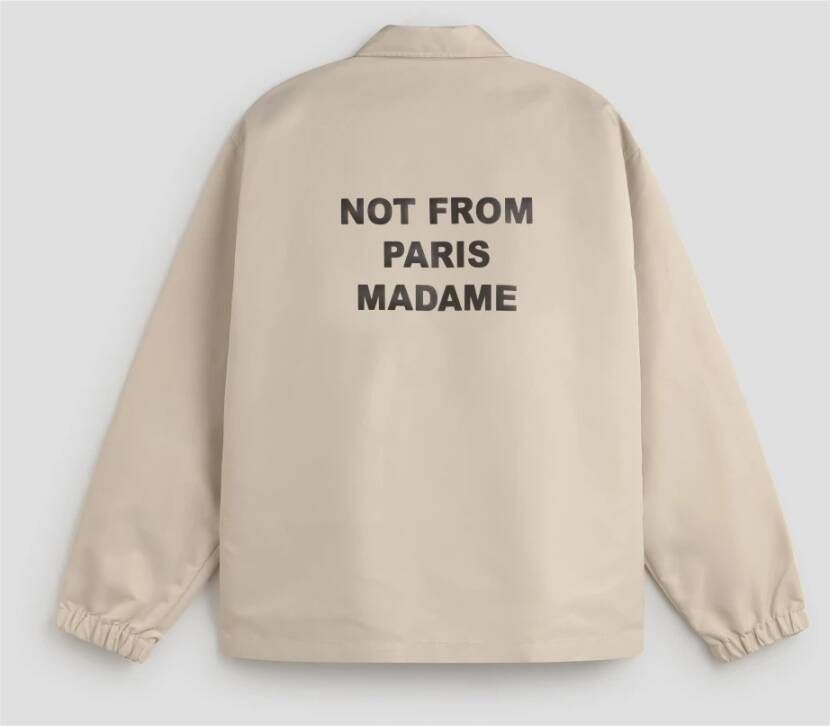 Drole de Monsieur Grafische Slogan Lichtgewicht Jas