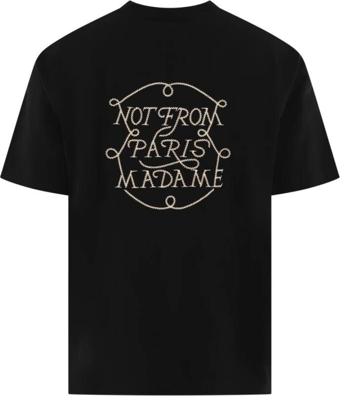 Drole de Monsieur Heren Slogan T-shirt met Tresses