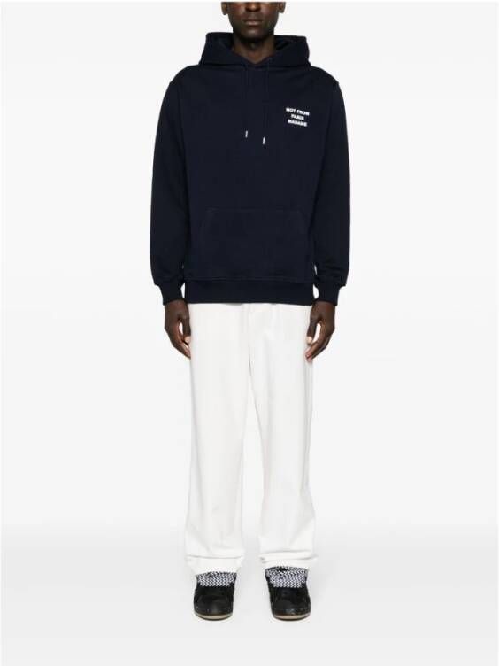 Drole de Monsieur Marineblauwe Sweatshirt met Sloganprint