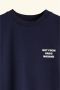 Drole de Monsieur Navy Slogan Print T-shirt - Thumbnail 2