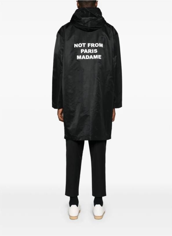 Drole de Monsieur Parka Jas met Slogan Print