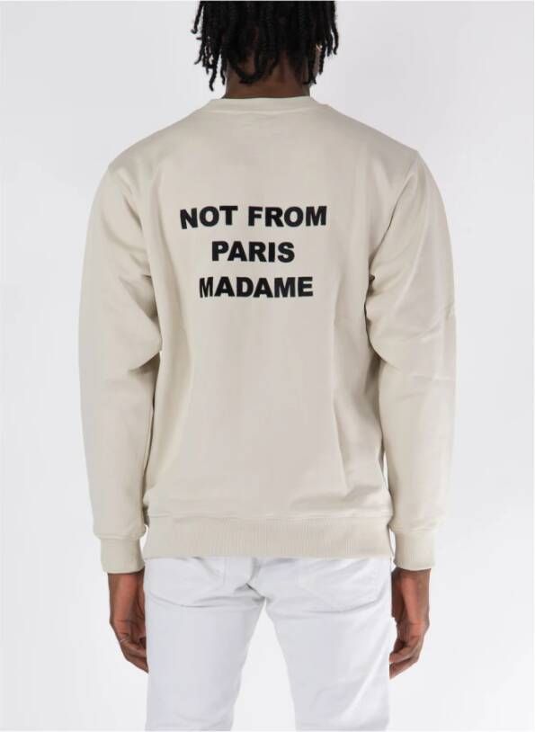 Drole de Monsieur Slogan Crewneck Sweatshirt
