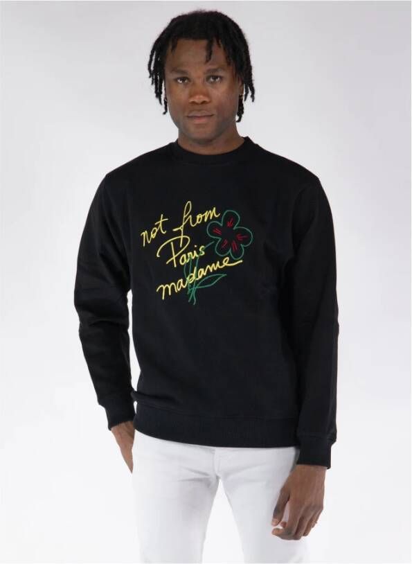 Drole de Monsieur Slogan Esquisse Crewneck Sweatshirt
