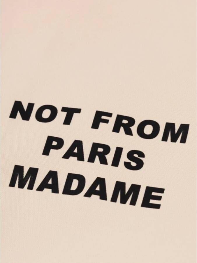 Drole de Monsieur Windbreaker met sloganprint en knoopsluiting
