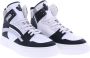 Dsquared2 551 Sneakers Mid Box Sole Lace Black white grey Wit - Thumbnail 4