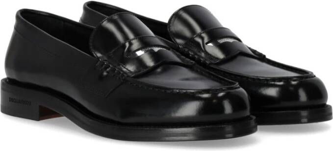 Dsquared2 Beau Zwarte Loafer Black Heren