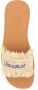 Dsquared2 Beige Franje Raffia Sandalen - Thumbnail 2