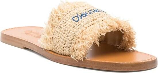 Dsquared2 Beige Leren Zool Merk Inlegzool Schoenen