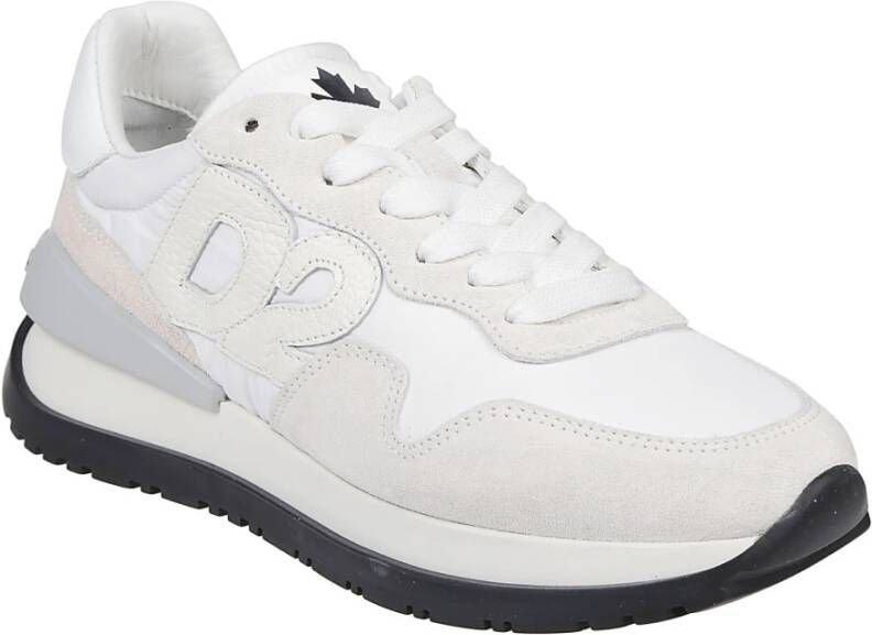 Dsquared2 Bianco Lace-Up Low Top Sneakers White Dames